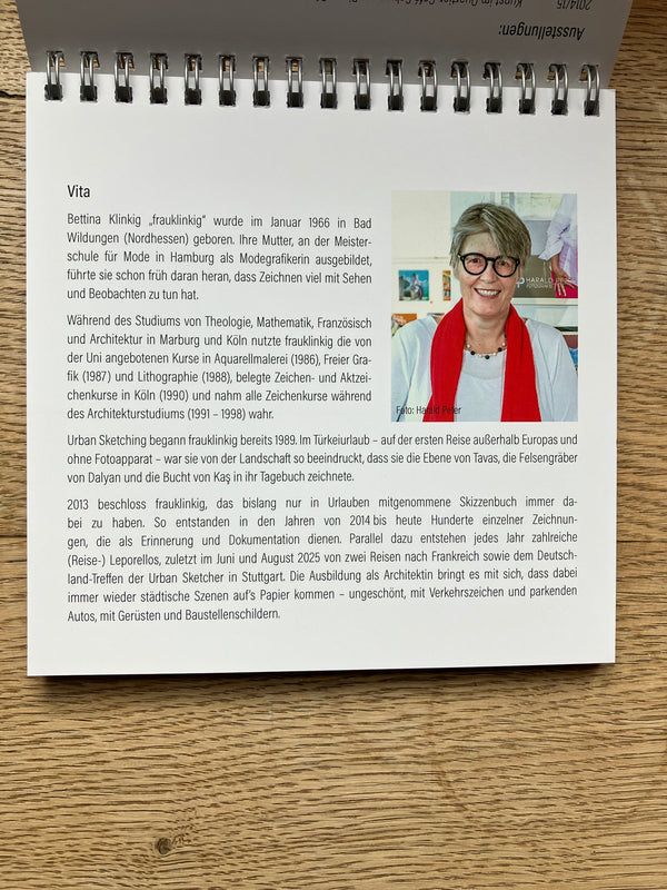 Wochenkalender von Bettina Klinkig - Aschaffenburger Skizzen 2026 - Urban Sketching