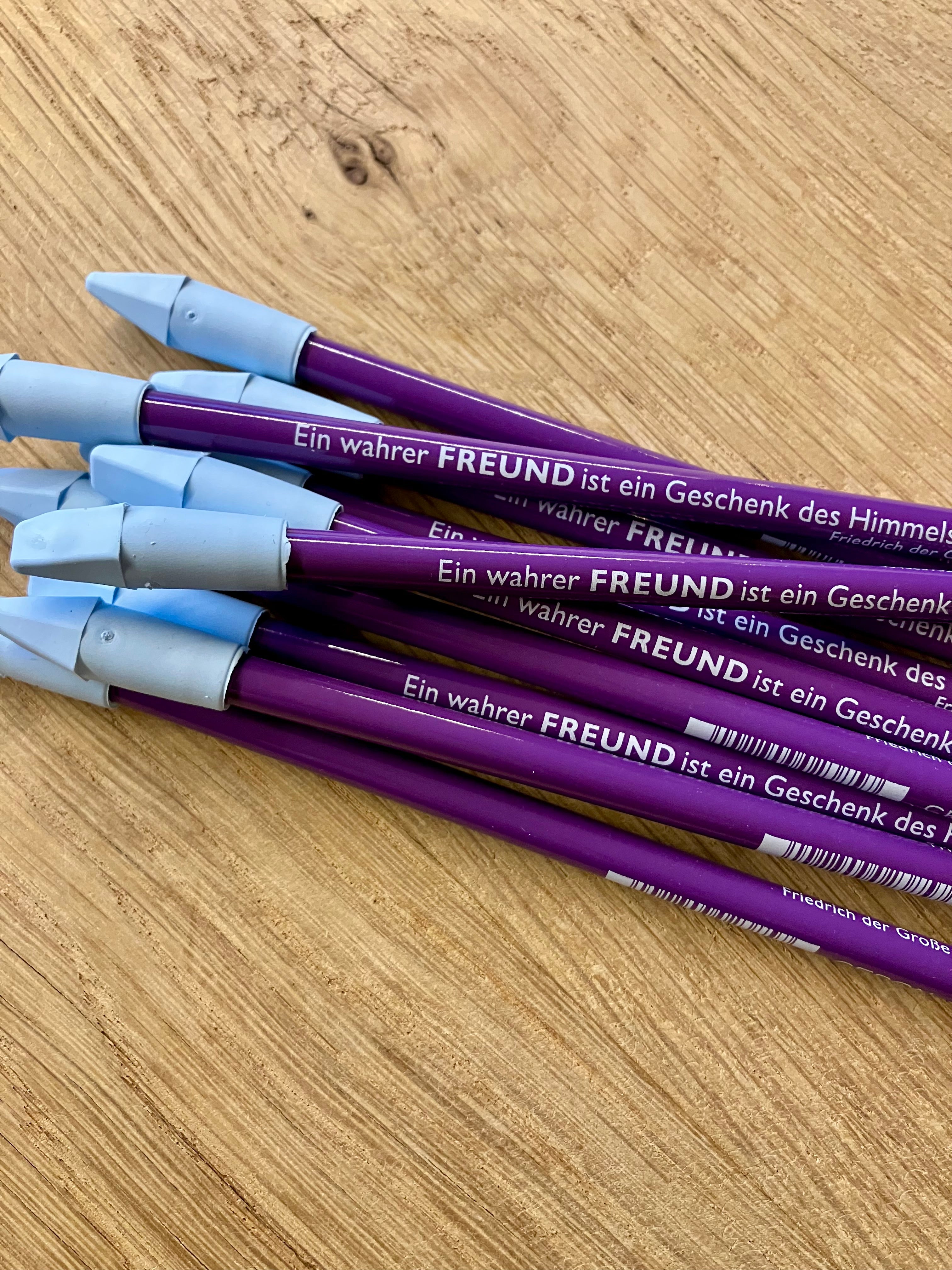 Bleistift mit Zitat von Friedrich der Große - 