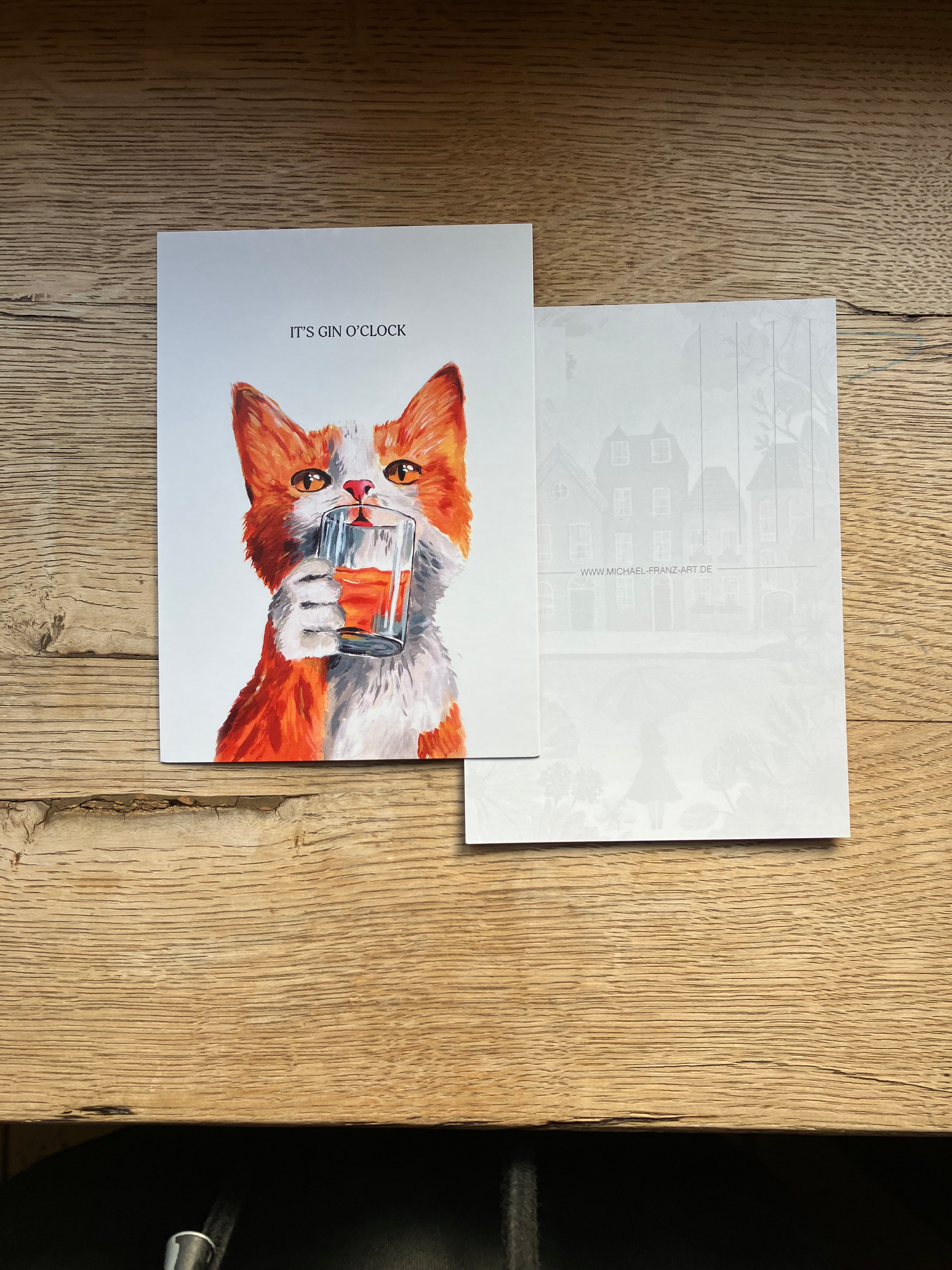 It's GIN O`CLOCK 🐈🐈‍⬛  von Michael Franz