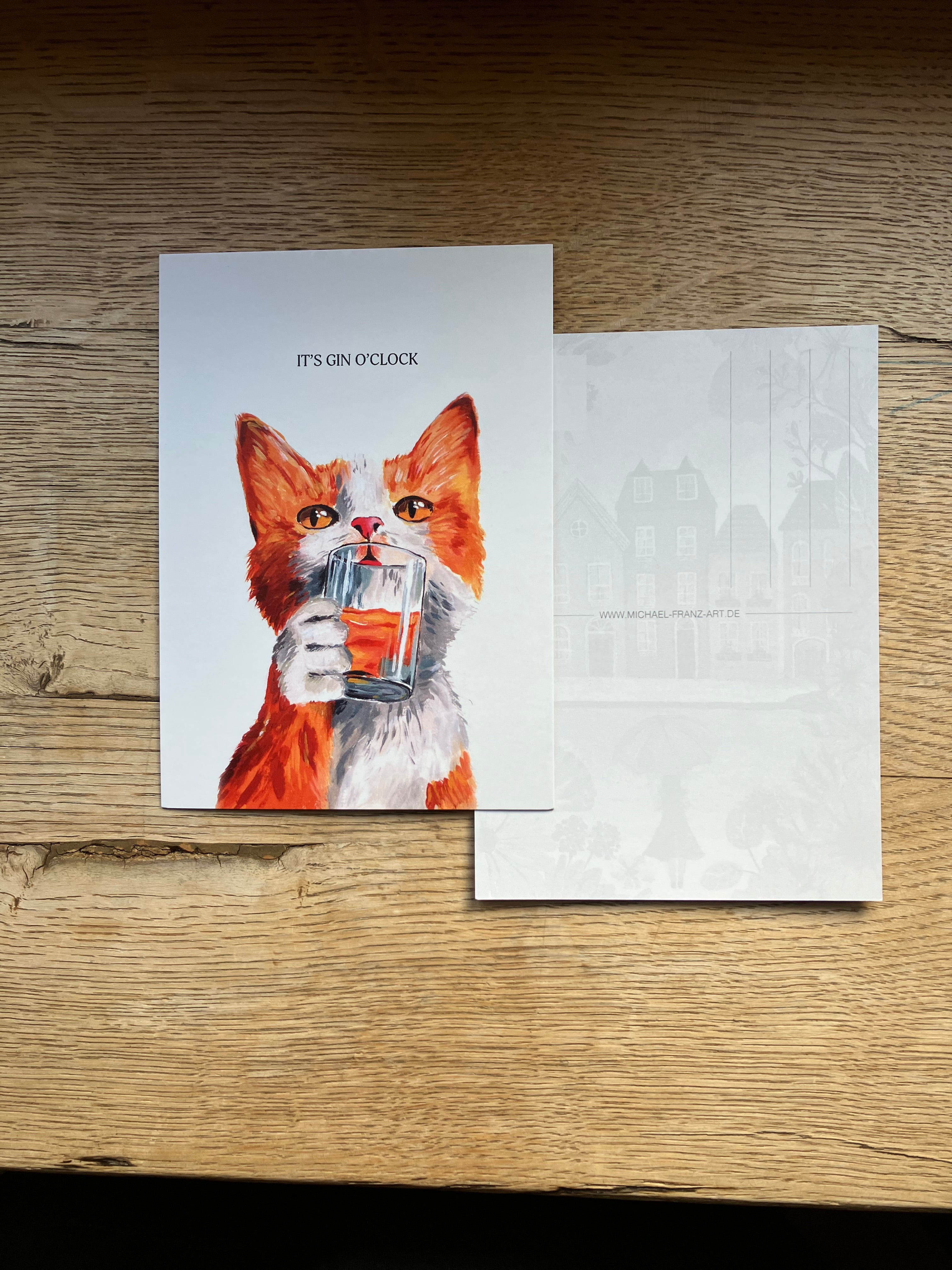 It's GIN O`CLOCK 🐈🐈‍⬛  von Michael Franz