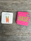 Witzige Untersetzer 😀 als Gruß 🩷 oder statt Postkarte 🥕