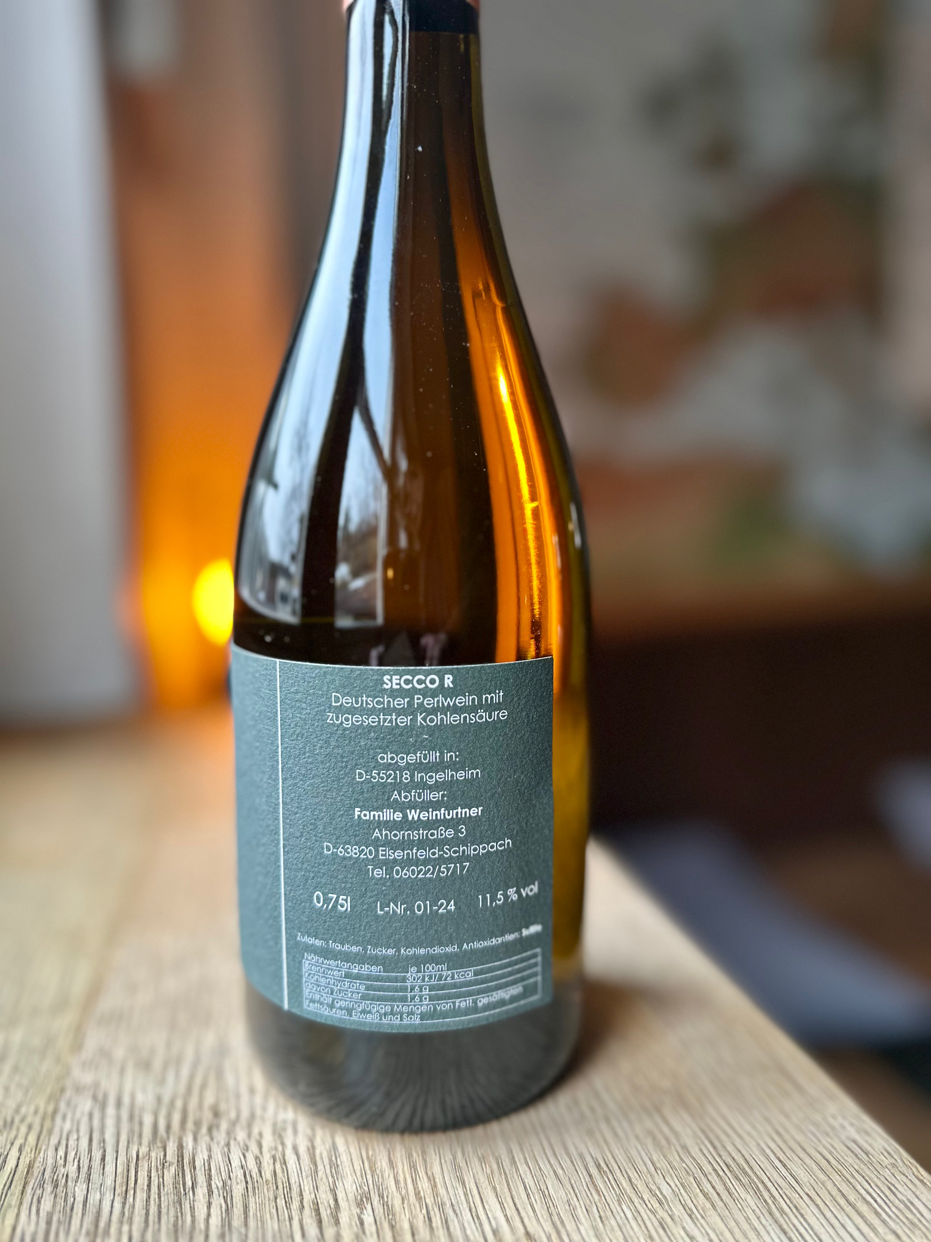 Rückverschnitt Secco  - Weinbau Weinfurtner aus Elsenfeld-Schippach