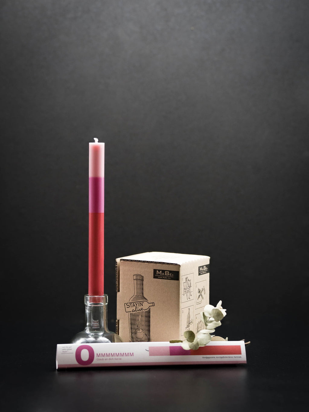 Kerze (notthegirl) Believe in you - mit upcycling Kerzenständer - MaBe®
