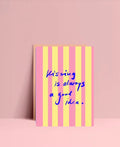 Kissing is always a good idea - Postkarte von Ute Arnold - hej ibiza