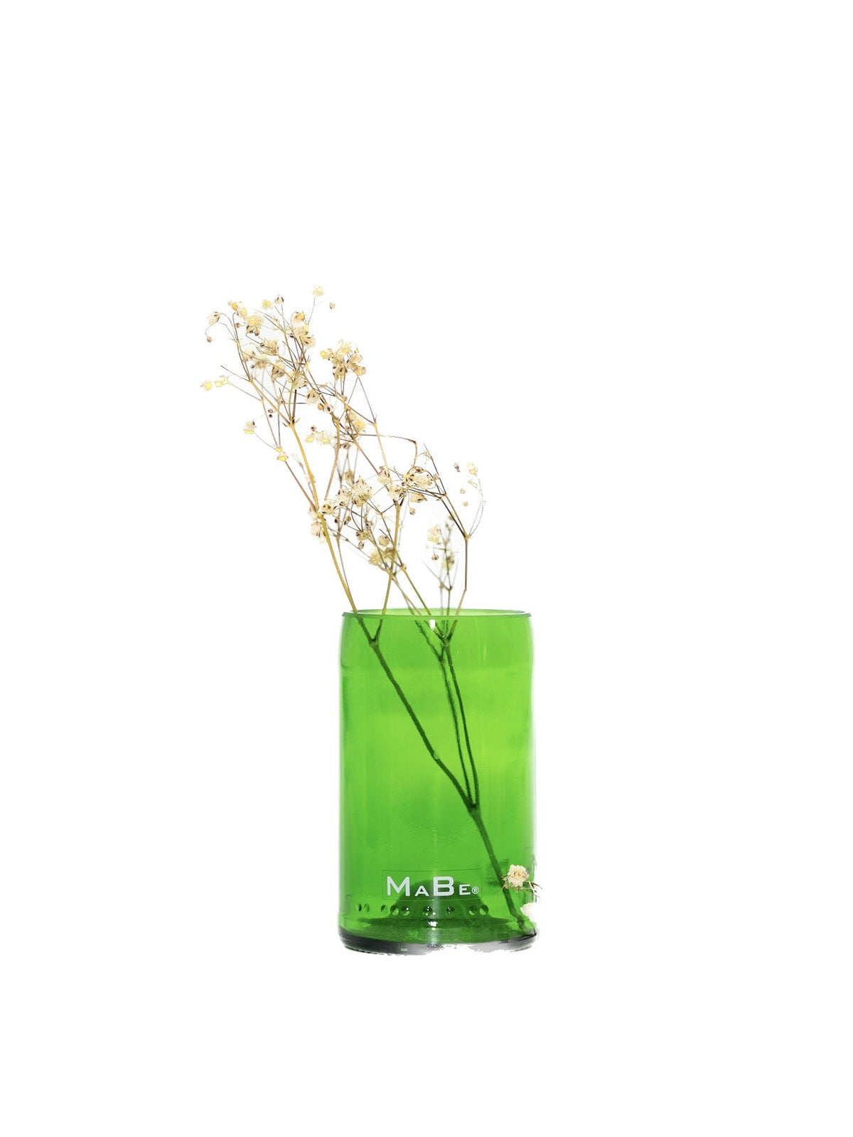 Vase aus der Piccolo Sekt Flasche in Flaschengrün - MaBe®