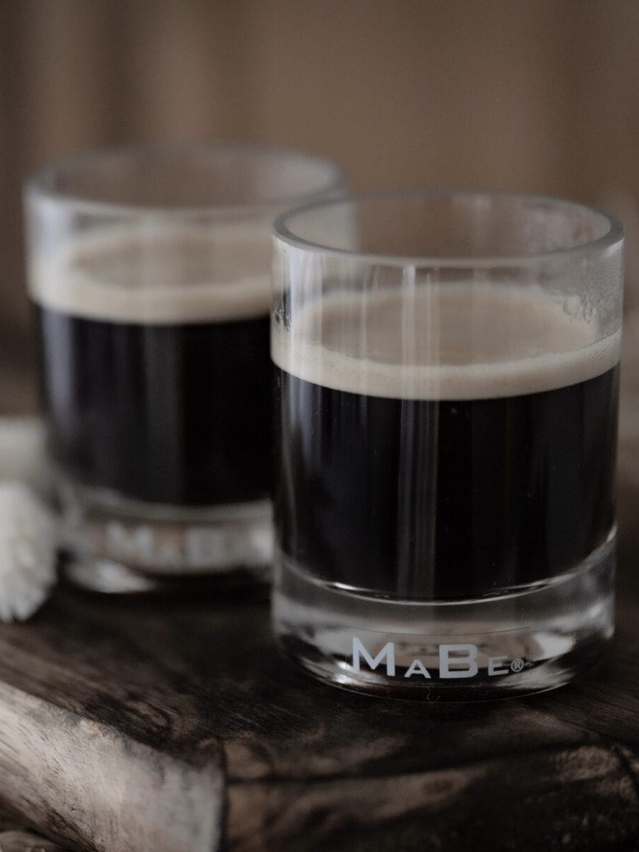 4er Espresso Glas - Upcycling - cool & wertig - MaBe®