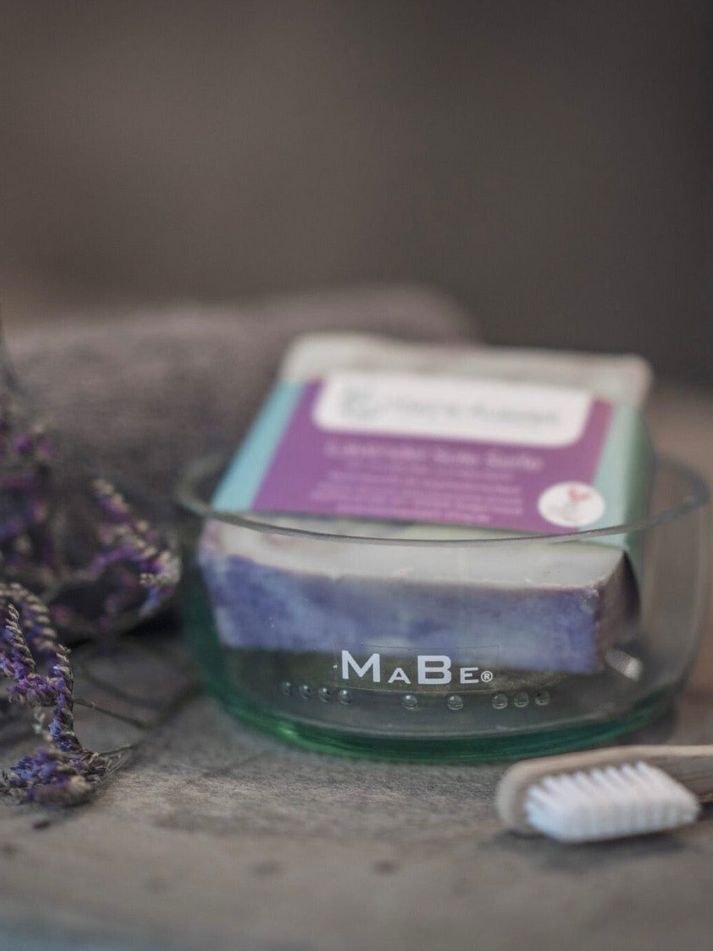 Geschenkidee: Schale mit Seife - Lavendel Sole - Kleine Auszeit Manufaktur - MaBe®