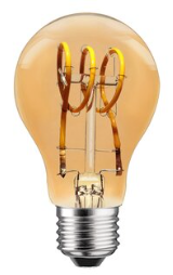 Leuchtmittel LED Spiralfilament E27 Birnenform - MaBe®
