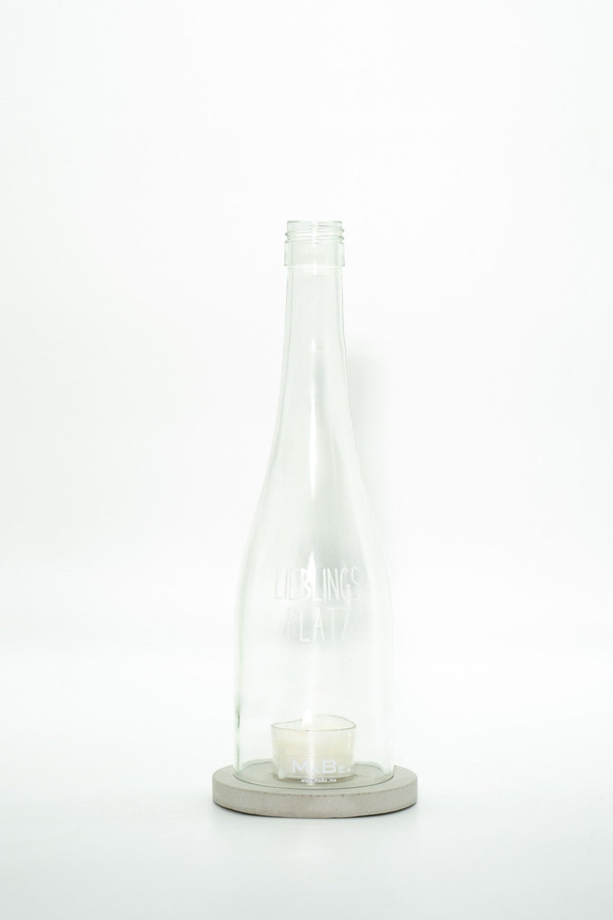 Windlicht Lieblingsplatz Gravur Schlegel transparent - MaBe®