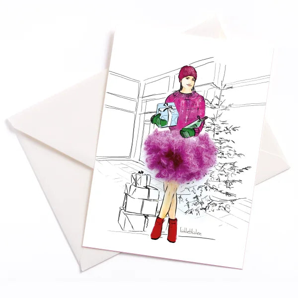 Lila Weihnachts Shopping 💜🌲 zauberhafte Karten von Lütteblüten - Gabriele Ampt