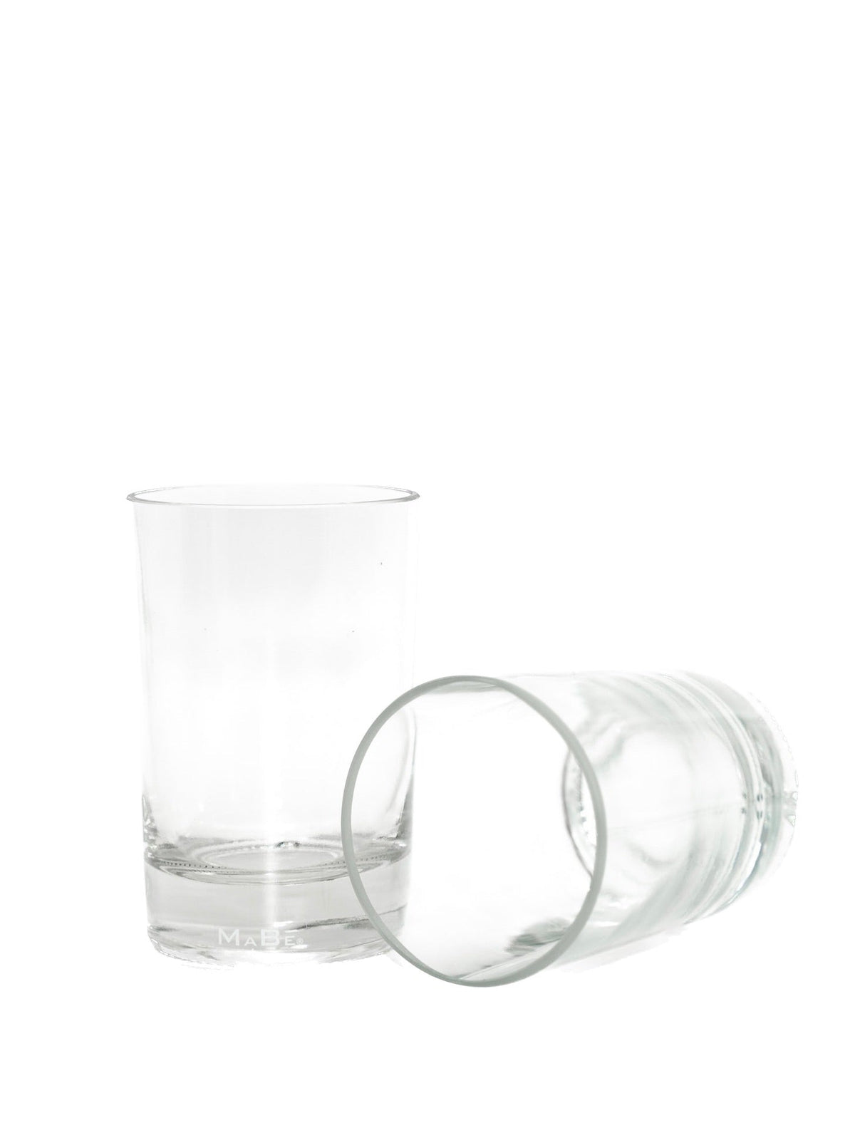 4er Set Longdrink Glas mit schwerem Boden - trinkt mit Stil aus der Whisky Flasche - - MaBe®