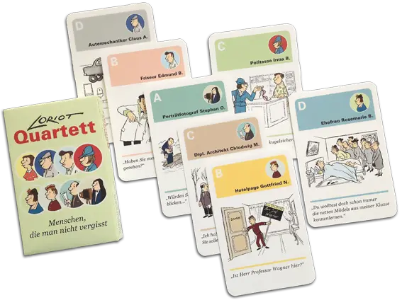 Loriot Quartett witziges Karten Spiel von Inkognito