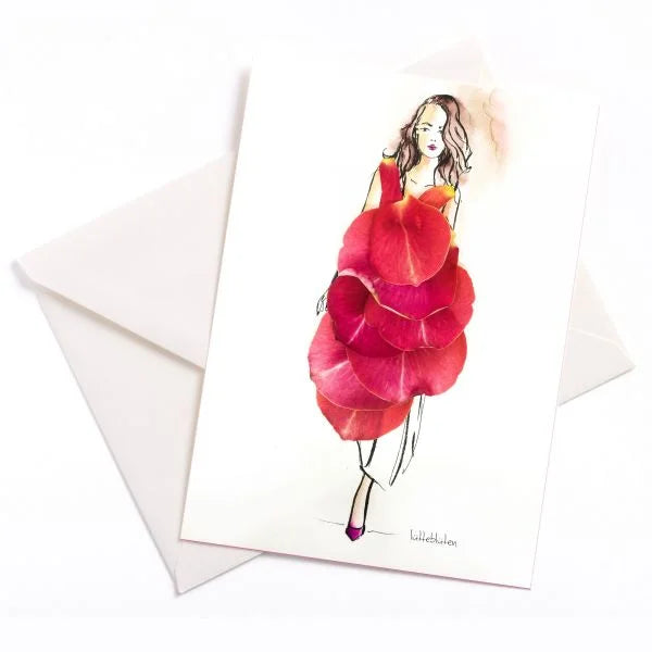 Ein Kleid aus Rosenblättern 🌹 wundervolle Karten von Lütteblüten - Gabriele Ampt