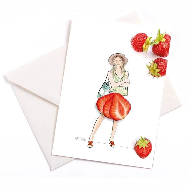Erdbeere 🍓 lässt grüssen ❤️ wundervolle Karten von Lütteblüten - Gabriele Ampt