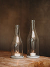 Windlicht  -  Klassik - puristisch aus der Big Bottle Weinbrand