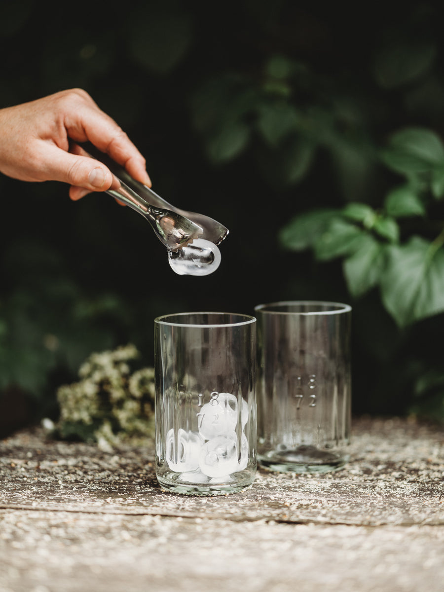 Wunderschönes Trink Glas - witzig & mit Struktur aus der neuen französischen Aperitif Flasche