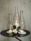 Windlicht  -  Klassik - puristisch aus der Big Bottle Weinbrand