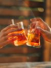 Glas - aus der 0,7l Aperol Flasche, handgefertigt bei Aschaffenburg - Upcycling