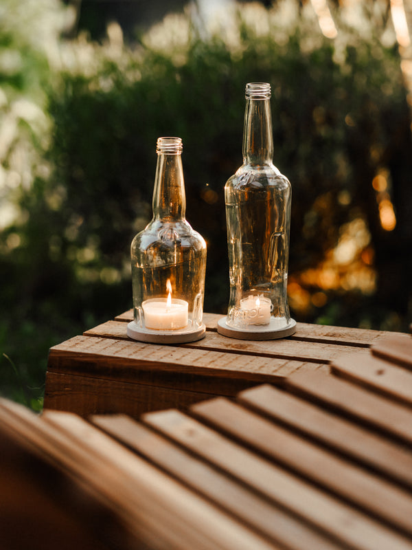 Windlicht - Aperol Upcycling - rank & schlank - macht nachhaltig Eindruck
