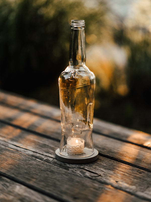 Aperitiv Tischleuchte 🍊 handgefertigt aus der 0,7l Aperol Flasche