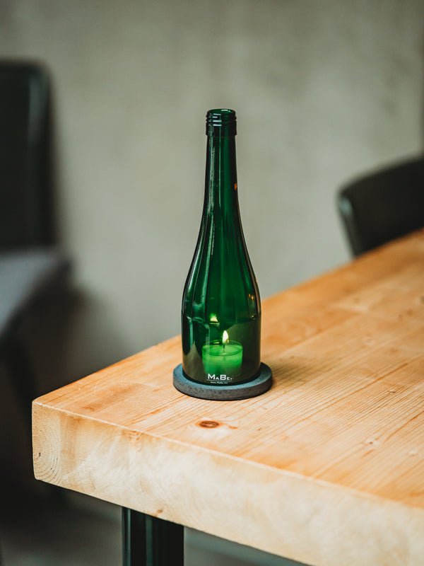 Weinwindlicht aus dem Rheingau - in schönem GRÜN mit geschliffenem Hals