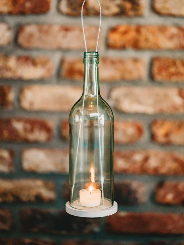 Wein Windlicht hängend - KLASSIK - schlicht & schön - tolles Geschenk