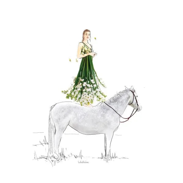 Maiglöckchen trifft auf Pferd - zauberhafte Karten von Lütteblüten - Gabriele Ampt - MaBe®