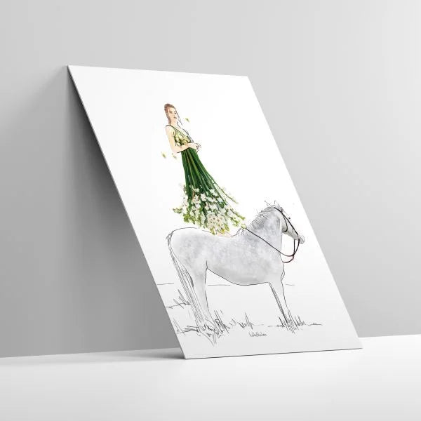 Maiglöckchen trifft auf Pferd - zauberhafte Karten von Lütteblüten - Gabriele Ampt - MaBe®