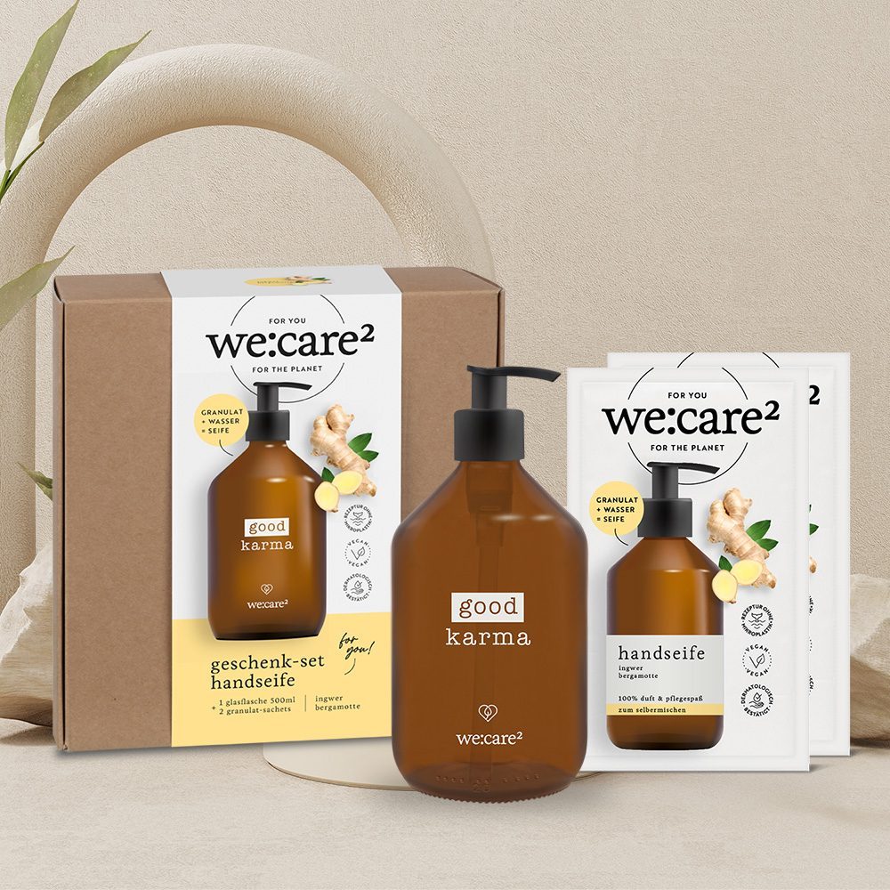 Geschenk-Set Good Karma Seife Ingwer/Bergamotte - FOR THE PLANET: Nachfüllen statt wegwerfen