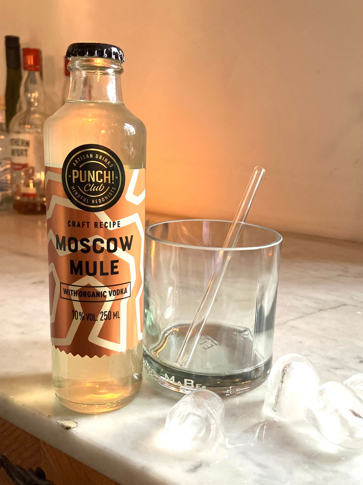Moscow Mule Geschenkidee mit Upcycling Tumbler & Glashalm - MaBe®