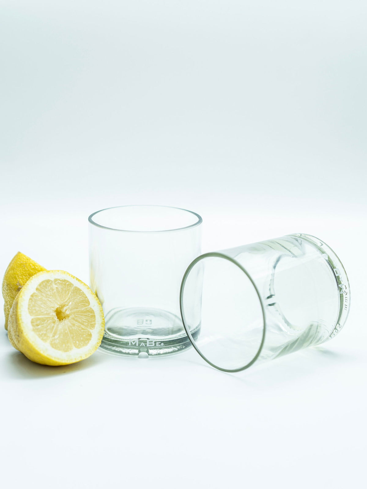 4er Set Trink Glas Tumbler für Gin - Whisky - Rum - MaBe®