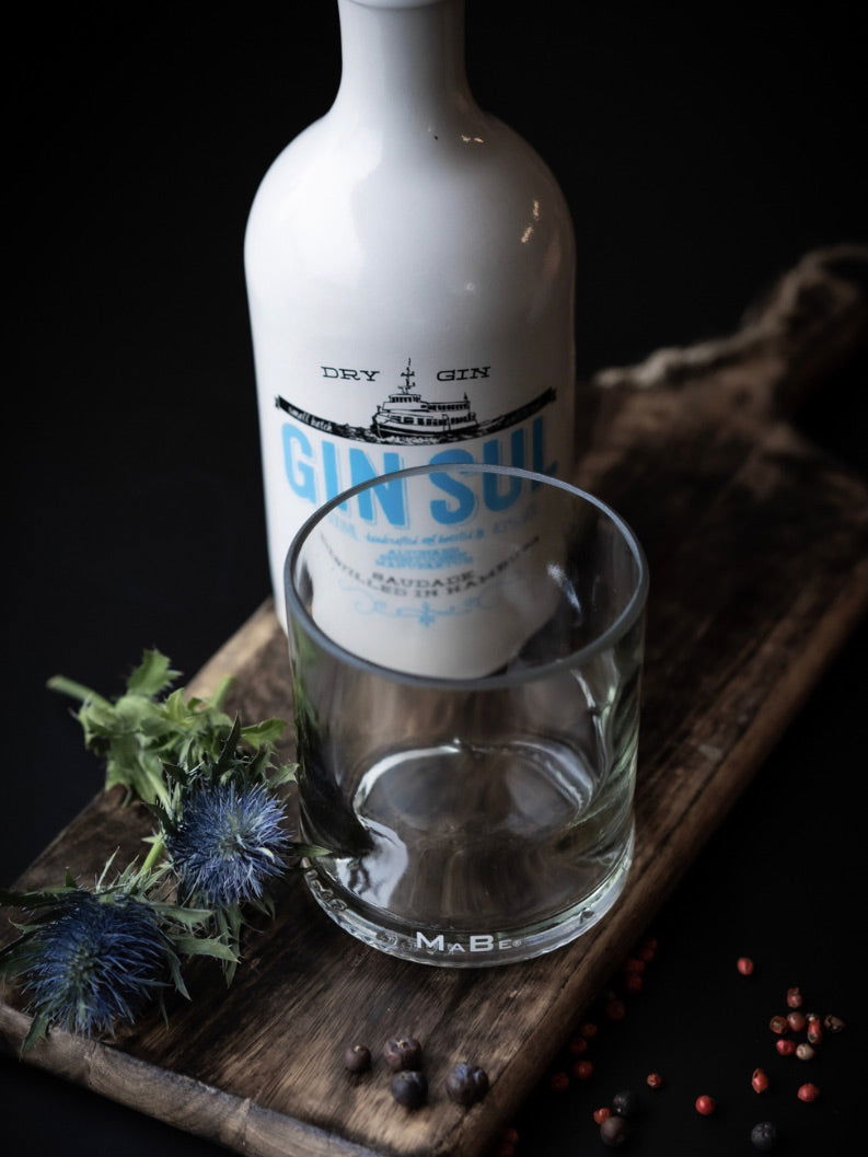 4er Set Trink Glas Tumbler für Gin - Whisky - Rum - MaBe®