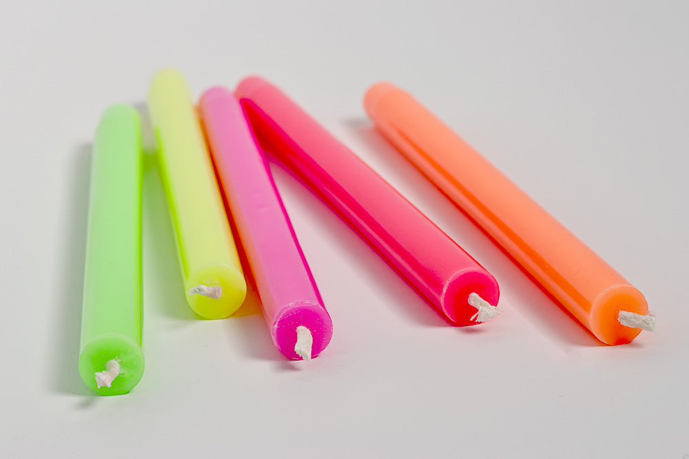 Neon Mini Candle Color - Knaller Farben 🟡🟢🟧🩷 von Notthegirlwhomissesmuch
