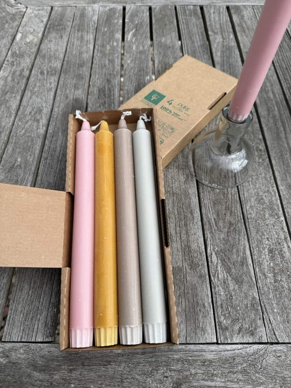 PURE Kerzen bunt von Kerzen Wenzel, 4 Stück - MaBe®