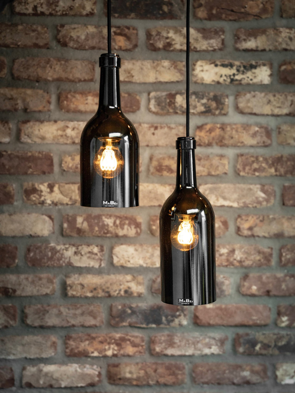 Big Bottle Pendelleuchte aus der 3 l Weinflasche 30cm hoch - MaBe®