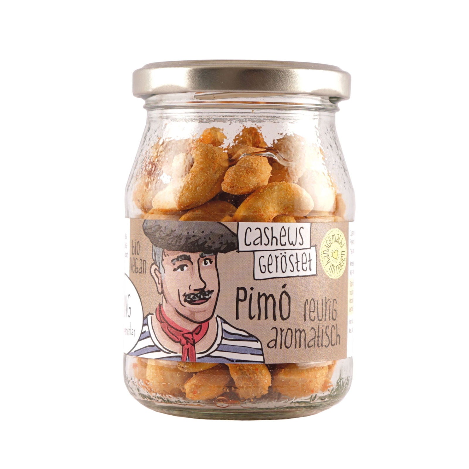 Pimo – geröstete Cashews feurig-aromatisch im Pfandglas von GUTDING - MaBe®