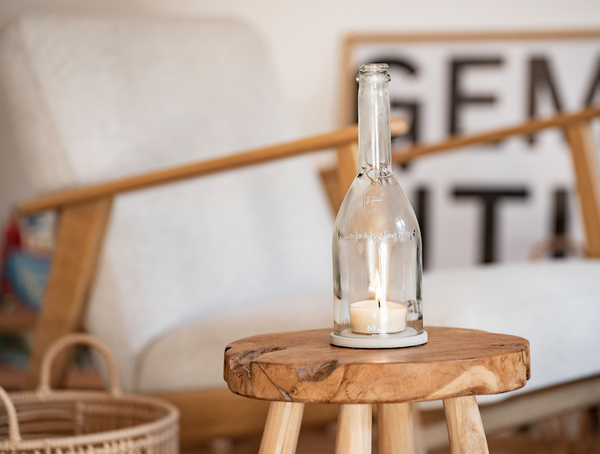 Prisecco Windlicht - mit geprägtem Pferd aus der Manufaktur Jörg Geiger - MaBe®