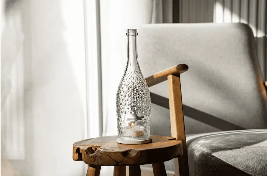 Prosecco Spumante Windlicht - witzig & edel in einem - gitzernde Schönheit