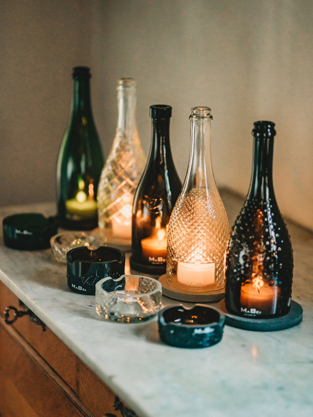 Prosecco Spumante Windlicht - witzig & edel in einem - gitzernde Schönheit