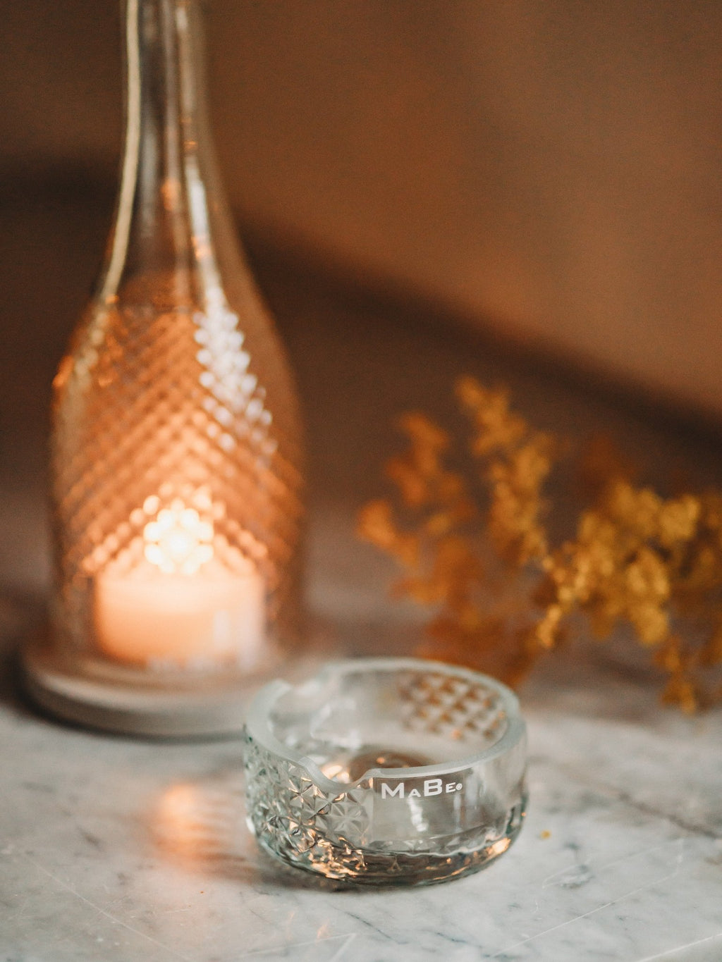 Prosecco Windlicht - einzigartiges Schmuckstück ✨ glitzernde Schönheit