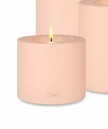 Qult Farluce Trend - Teelichthalter in Kerzenform - Rosé - Ø 10 cm H 8 - MaBe®