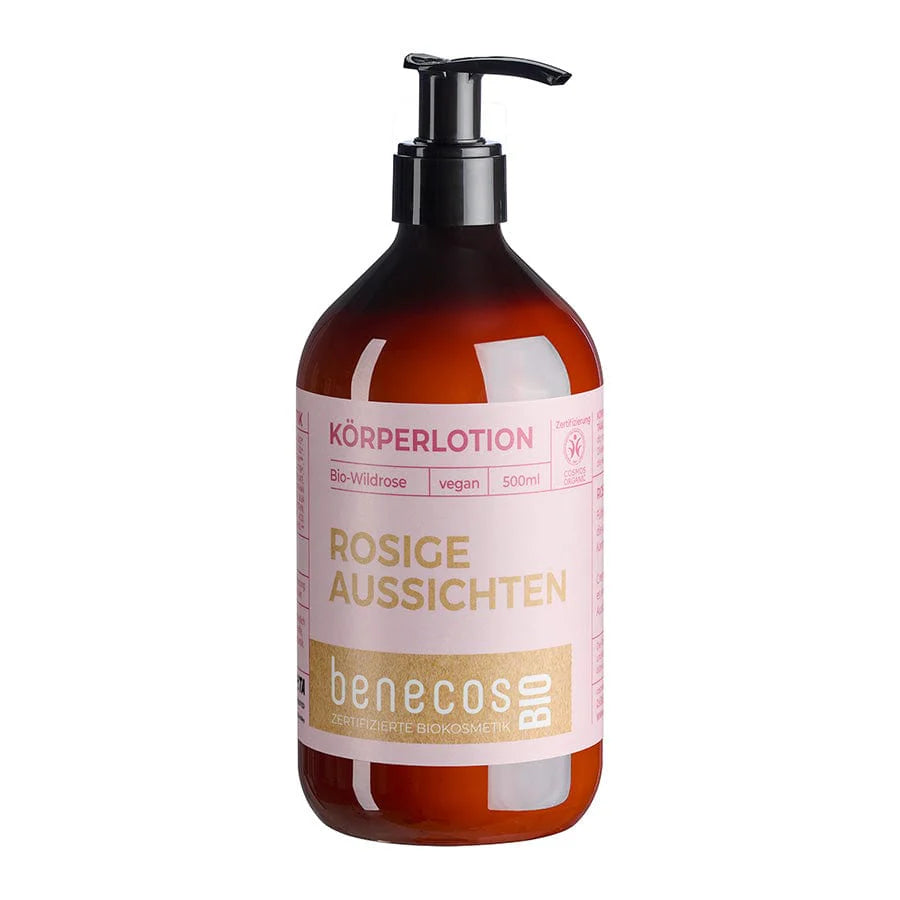 ROSIGE 🌹 AUSSICHTEN Körperlotion BIO-WILDROSE - von Benecos