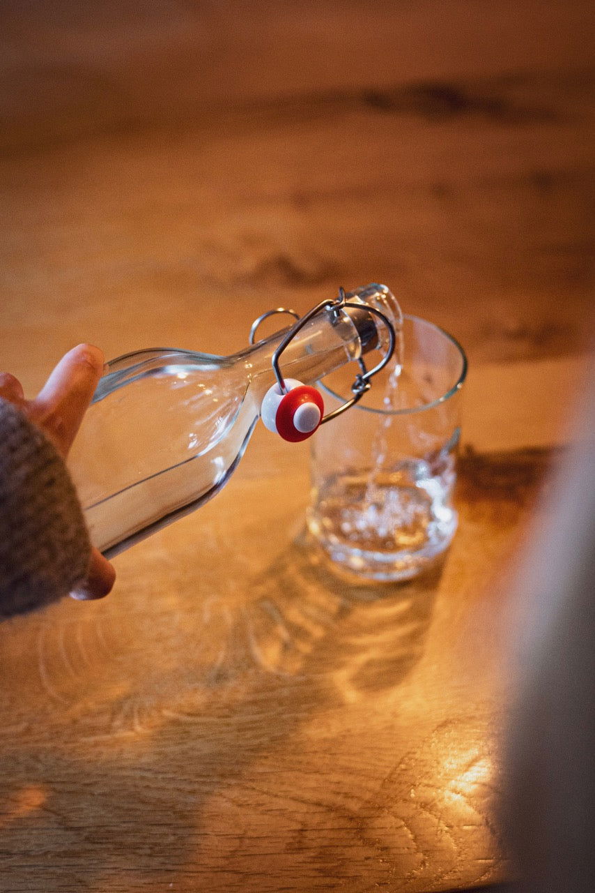 Schnappdeckel mit oliv Flasche - MaBe®