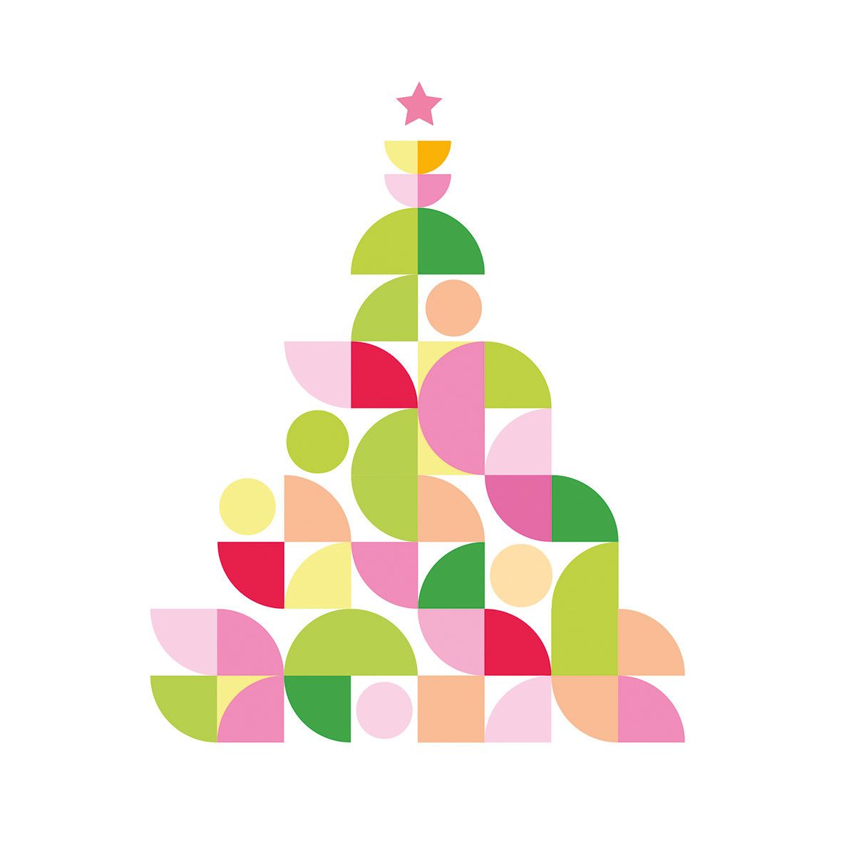 Soft grafik Christmas Tree 🩷⭐️ Servietten - von ppd