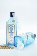 Spar Flasche Gin UPCYCLING der leergetrunkenen Bombay Sapphire Flasche - MaBe®
