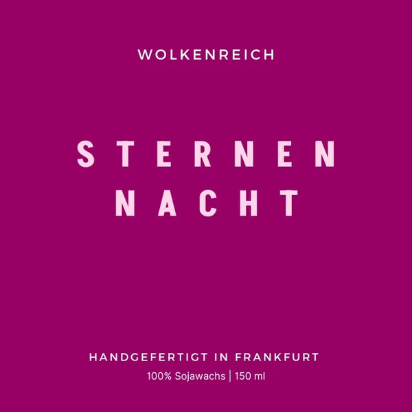Duftkerze 🌟 Sternennacht ⭐️ von Wolkenreich aus Frankfurt am Main