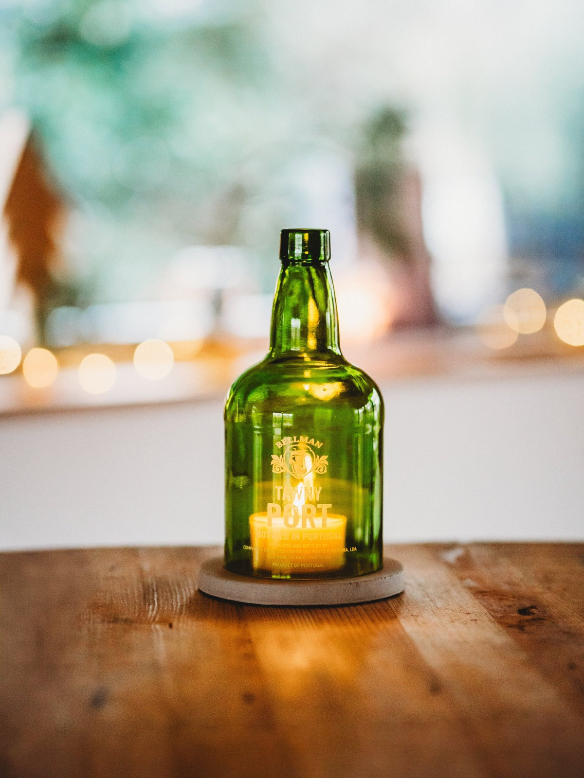 Tawny Port Wein Windlicht - bedruckt