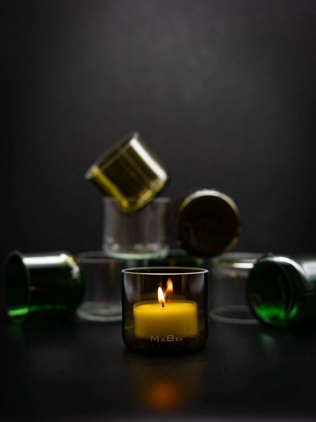 TeeLichtHalter aus der Weinflasche - greenlifestyle - table setting