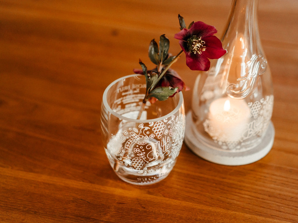 Vase - wunderschön bedruckt & trotzdem nachhaltig - Georgeous Sparkling Wine