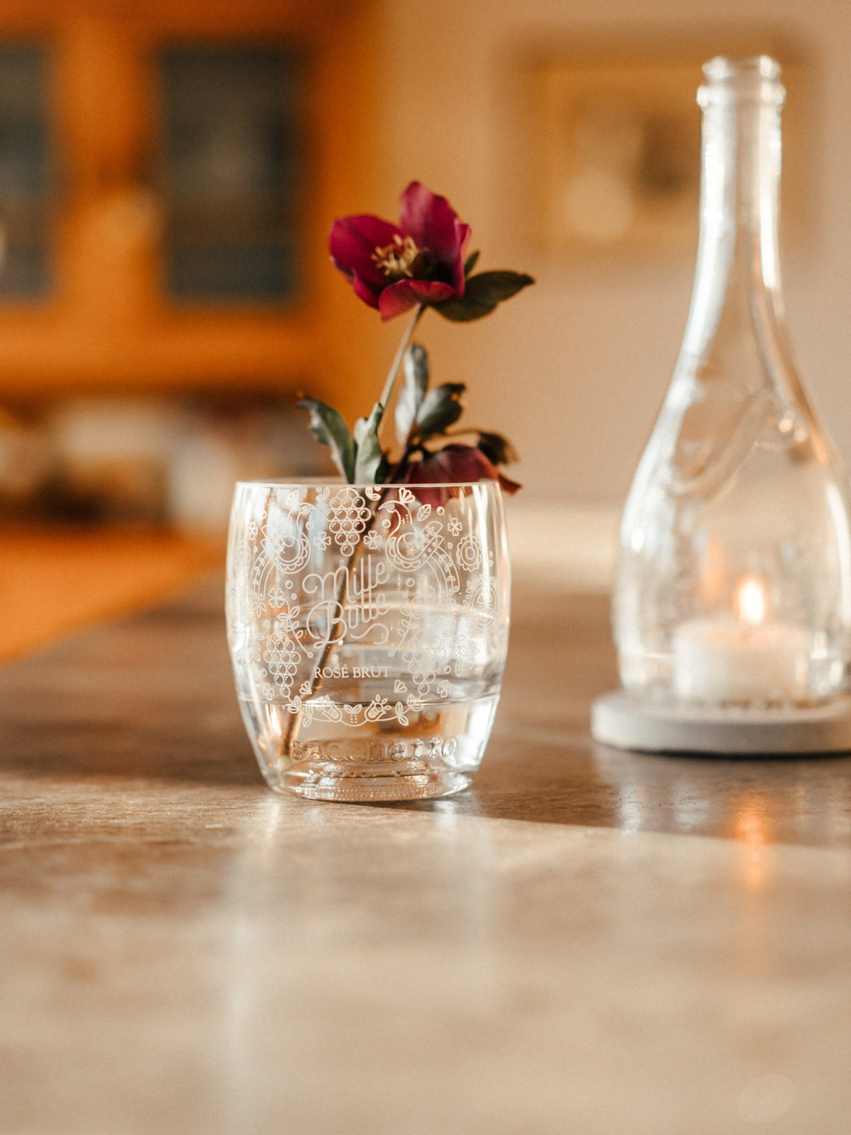 Vase - wunderschön bedruckt & trotzdem nachhaltig - Georgeous Sparkling Wine
